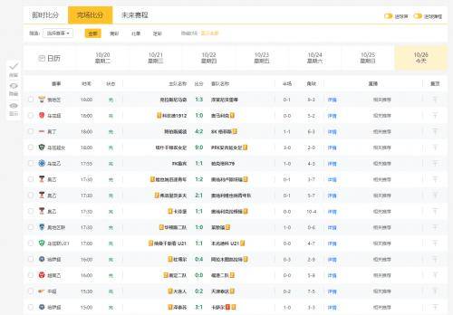 實(shí)時(shí)比分推薦神器全新升級(jí)，科技助力，掌控比賽動(dòng)態(tài)